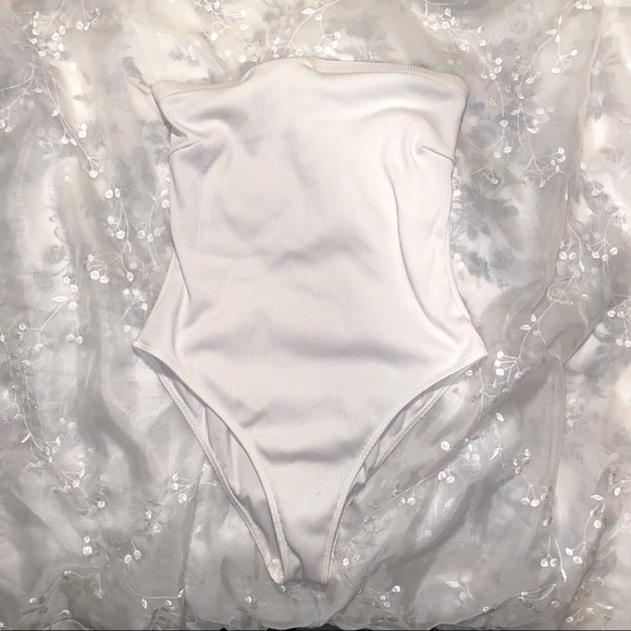 White One Piece Bathing Suit - Picture 1 of 1